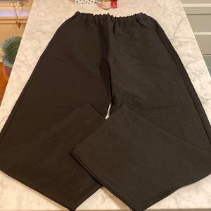 Black Toteme linen stretch slacks